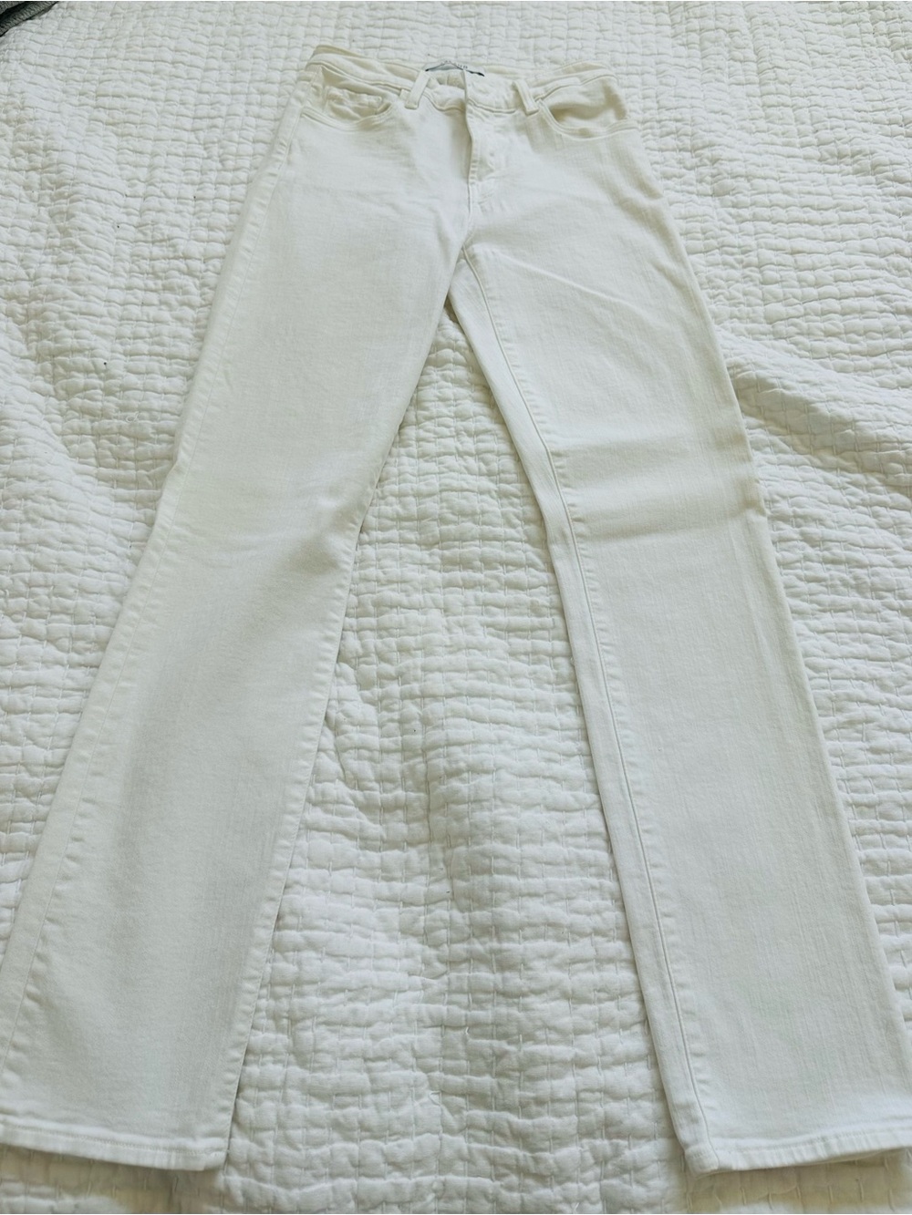 J Brand Women's Straight-Leg Mid Rise Jeans in Blanc/White